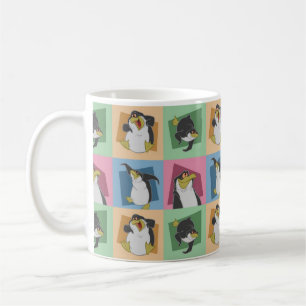 Zoveel pinguïns! koffiemok
