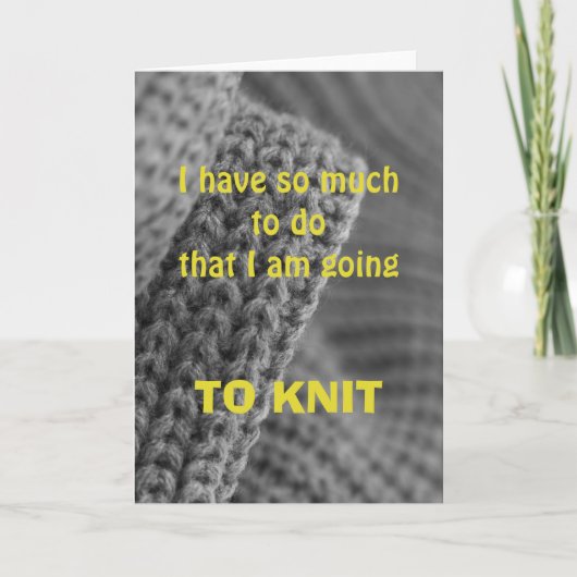 Zoveel te doen..., wenskaart kaart (Voorkant)