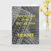 Zoveel te doen..., wenskaart kaart (Gele Bloem)