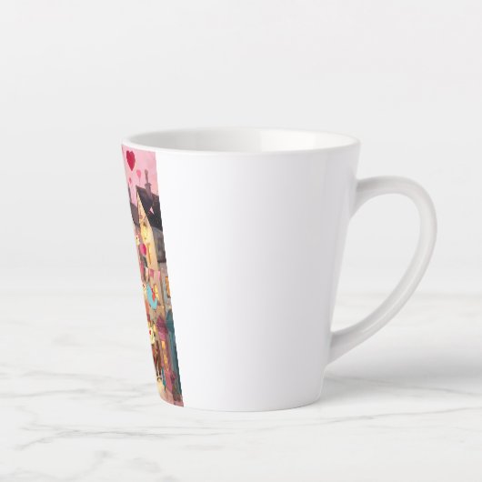 ZOVEEL VALENTIJNKAARTEN OM TE VERZENDEN Latte Mok (Rechts)