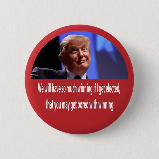 Zoveel winnende Donald Trump 2016 Button (Voorkant)