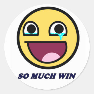 Zoveel winst! ronde sticker
