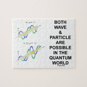 Zowel golven als deeltjes zijn mogelijk in het kwa legpuzzel