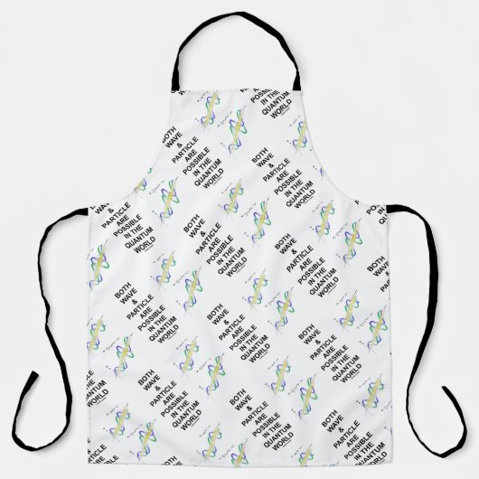 Zowel golven als deeltjes zijn mogelijk in kwantum schort (Voorkant)