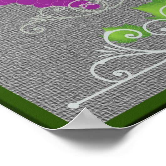 Zowel rode als witte wijn poster (Hoek)