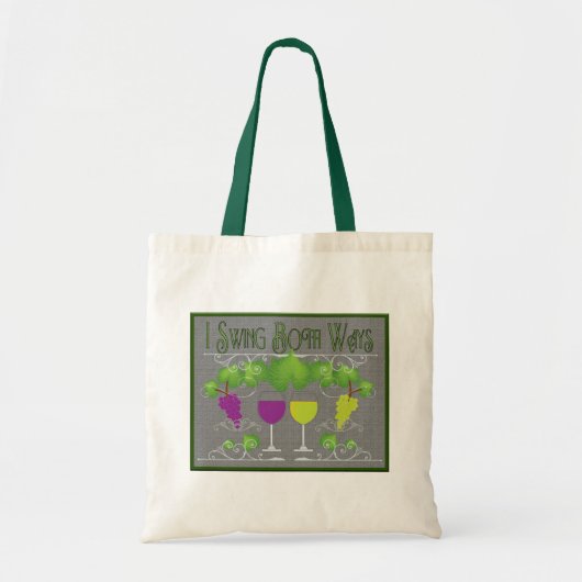 Zowel rode als witte wijn tote bag (Voorkant)