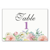 zowel zijbloem als tafelblad kaart (Voorkant)