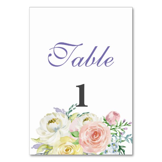 zowel zijbloem als tafelblad kaart (Achterkant)