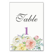 zowel zijbloem als tafelblad kaart (Voorkant)