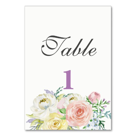 zowel zijbloem als tafelblad kaart (Voorkant)