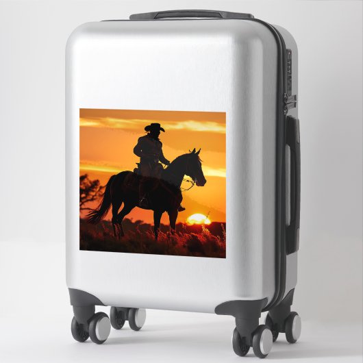 ZOYNK Cowboy Sunset 0023384 Sticker (Koffer)