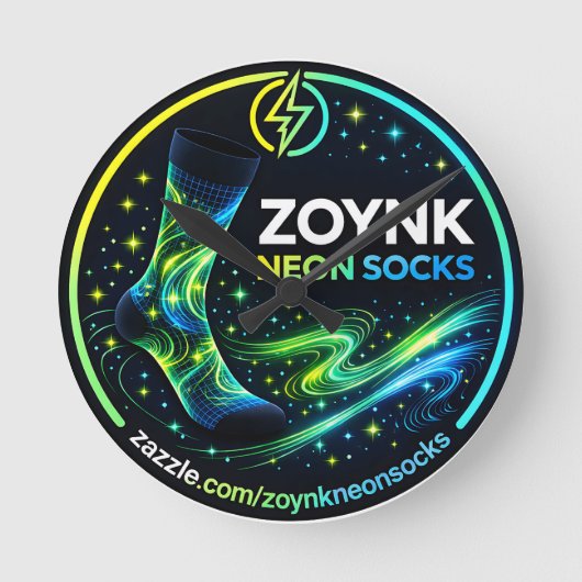 Zoynk Neon Socks Ronde Klok (Voorkant)