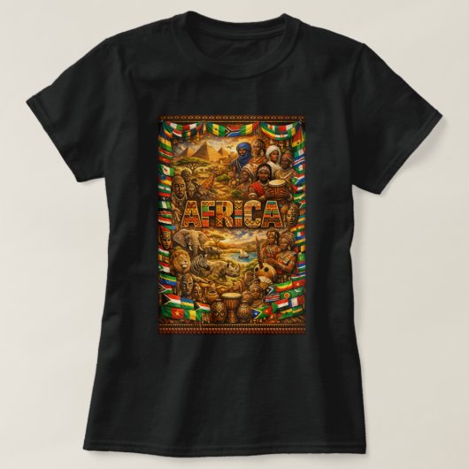 ZOYNK T-Shirt Graphics Afrika 0045389 (Design voorkant)