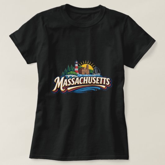 ZOYNK T-Shirt Graphics Massachusetts 0045168 (Design voorkant)