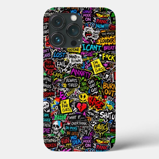 ZOYNKLAB Experiment 0047025 Chaos Case-Mate iPhone Case (Achterkant)