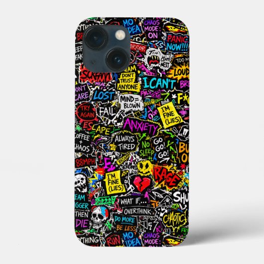 ZOYNKLAB Experiment 0047025 Chaos Case-Mate iPhone Case (Achterkant)