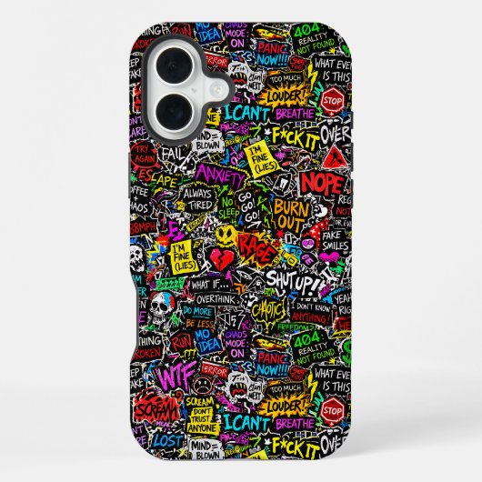ZOYNKLAB Experiment 0047025 Chaos iPhone Hoesje (Achterkant)