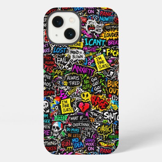 ZOYNKLAB Experiment 0047025 Chaos iPhone Hoesje (Achterkant)