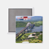 zPA005 PANAMA, Bridge of the America, Fridge Magneet (Voorkant / Achterkant)