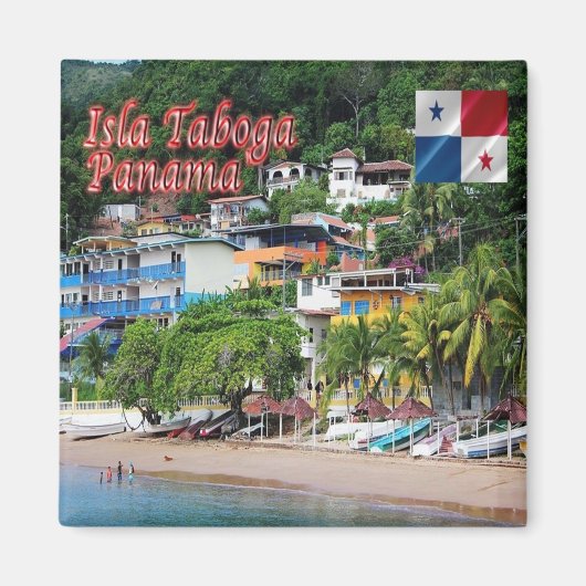 zPA007 PANAMA, Taboga Island, America, Fridge Magneet (Voorkant)