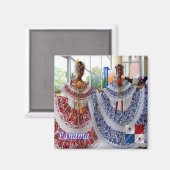 zPA011 PANAMA, Panamese Empolleradas, Fridge, Magneet (Voorkant / Achterkant)