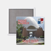 zPA012 PANAMA, Bahá'í Temple in San Miguelito, Magneet (Voorkant / Achterkant)