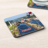 zPA014 PANAMA, CANAL LOCKS, Amerika, Bier Onderzetter (Linkerzijde)