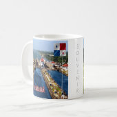 zPA014 PANAMA, CANAL LOCKS, Amerika, Koffiemok (Voorkant links)