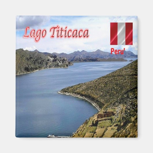 zPE0013 LAKE TICACA, Peru, Amerika, Fridge Magneet (Voorkant)