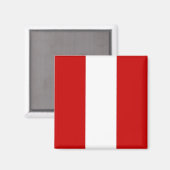 zPE001 PERU Flag, Amerika, Fridge Magneet (Voorkant / Achterkant)