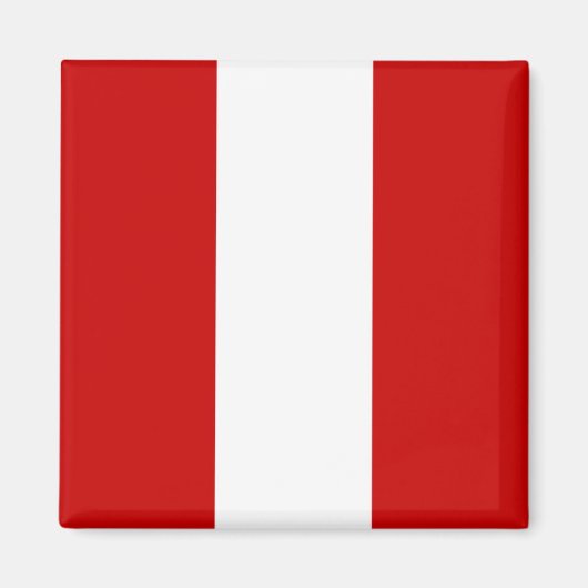 zPE001 PERU Flag, Amerika, Fridge Magneet (Voorkant)