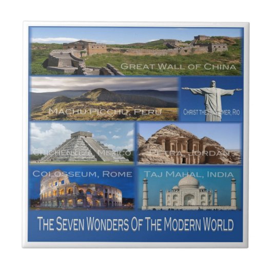 zPE006 De zeven wereldwonderen, Tegeltje (Voorkant)