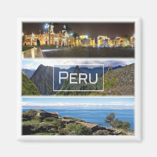 zPE007 PERU, Mosaic, Amerika, Fridge Magneet