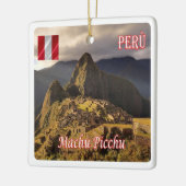 zPE025 MACHU PICCHU, Cozco, Peru, Fridge Keramisch Ornament (Links)