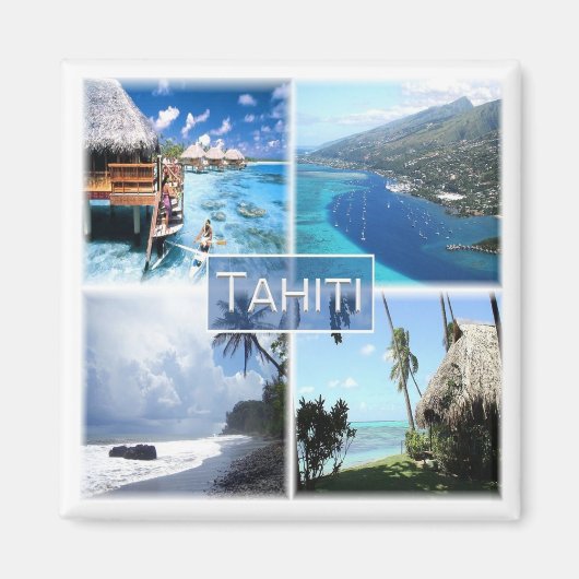 zPF003 TAHITI, Frans-Polynesië, Oceanië, Fridge Magneet (Voorkant)