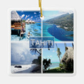 zPF003 TAHITI, Frans-Polynesië, Oceanië, Keramisch Ornament (Voorkant)