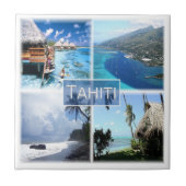 zPF003 TAHITI, Frans-Polynesië, Oceanië, Tegeltje (Voorkant)