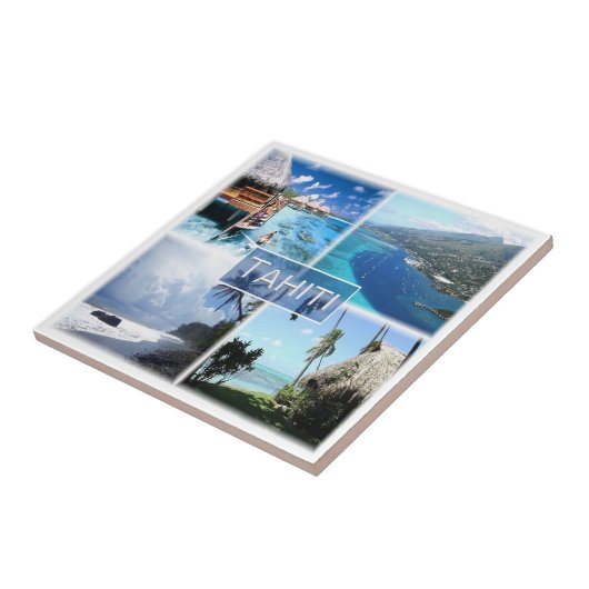 zPF003 TAHITI, Frans-Polynesië, Oceanië, Tegeltje (Zijkant)