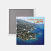 zPF007 PAPEETE, Frans-Polynesië, Oceanië, Fridge Magneet (Voorkant / Achterkant)