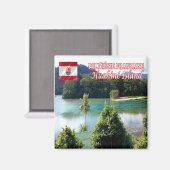 zPF009 HUAHINE ISLAND, Frans-Polynesië, Fridge Magneet (Voorkant / Achterkant)