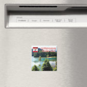 zPF009 HUAHINE ISLAND, Frans-Polynesië, Fridge Magneet (Insitu (Vaatwasser))