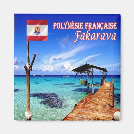 zPF011 FAKARAVA, Frans-Polynesië, Oceanië, Fridge Magneet (Voorkant)