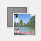 zPF013 COOK BAY, MOOREA, Frans-Polynesië, Fridge Magneet (Voorkant / Achterkant)