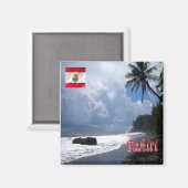 zPF014 TAHITI, Frans-Polynesië, Oceanië, Fridge Magneet (Voorkant / Achterkant)
