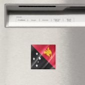 zPG002 WAVING VLAGPAPUA NIEUW GUINEE, Fridge Magneet (Insitu (Vaatwasser))