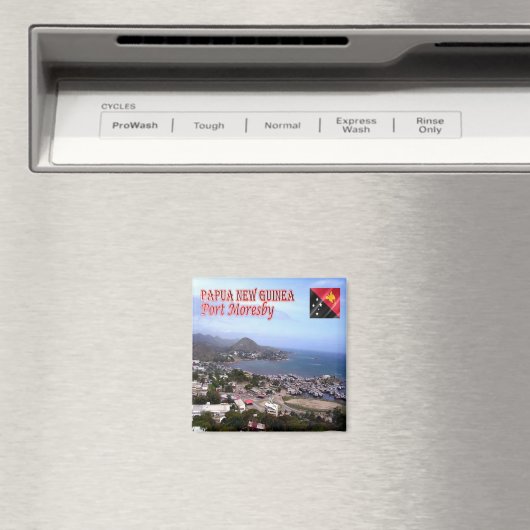 zPG06 MORESBY, Papoea-Nieuw-Guinea, Oceanië, Fridg Magneet (Insitu (Vaatwasser))