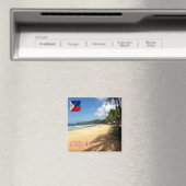 ZPH006 strand van NACPAN, Filipijnen, Azië, Fridge Magneet (Insitu (Vaatwasser))