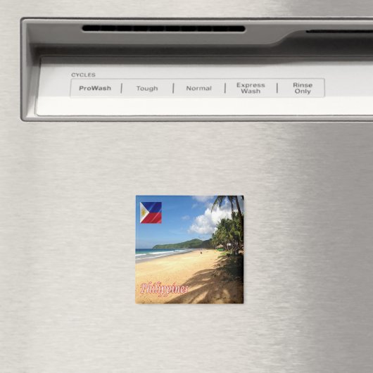 ZPH006 strand van NACPAN, Filipijnen, Azië, Fridge Magneet (Insitu (Vaatwasser))