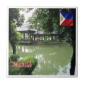 zPH007 Chinese Tuin van MANILLA Filippijnen Tegeltje (Voorkant)