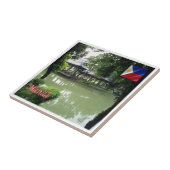 zPH007 Chinese Tuin van MANILLA Filippijnen Tegeltje (Zijkant)